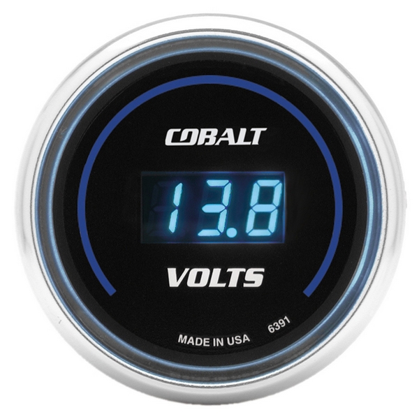 2-1/16" VOLTMETER, 8-18V, COBALT